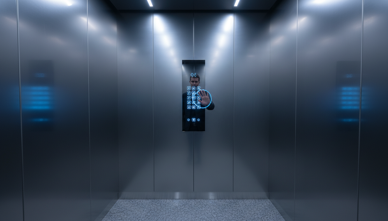 엘리베이터 버튼, 이제 누르지 마세요! 비접촉 솔루션 에어택