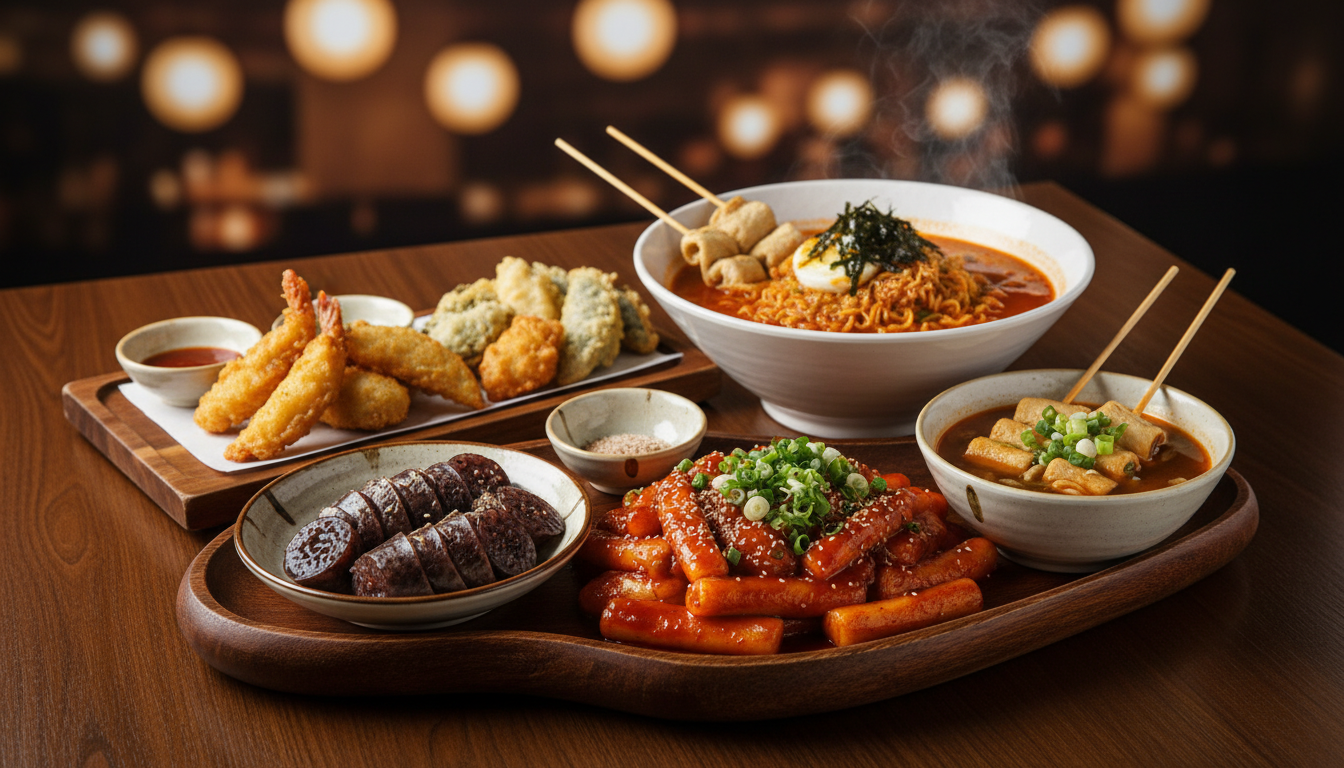 푸드코트 음식 구성