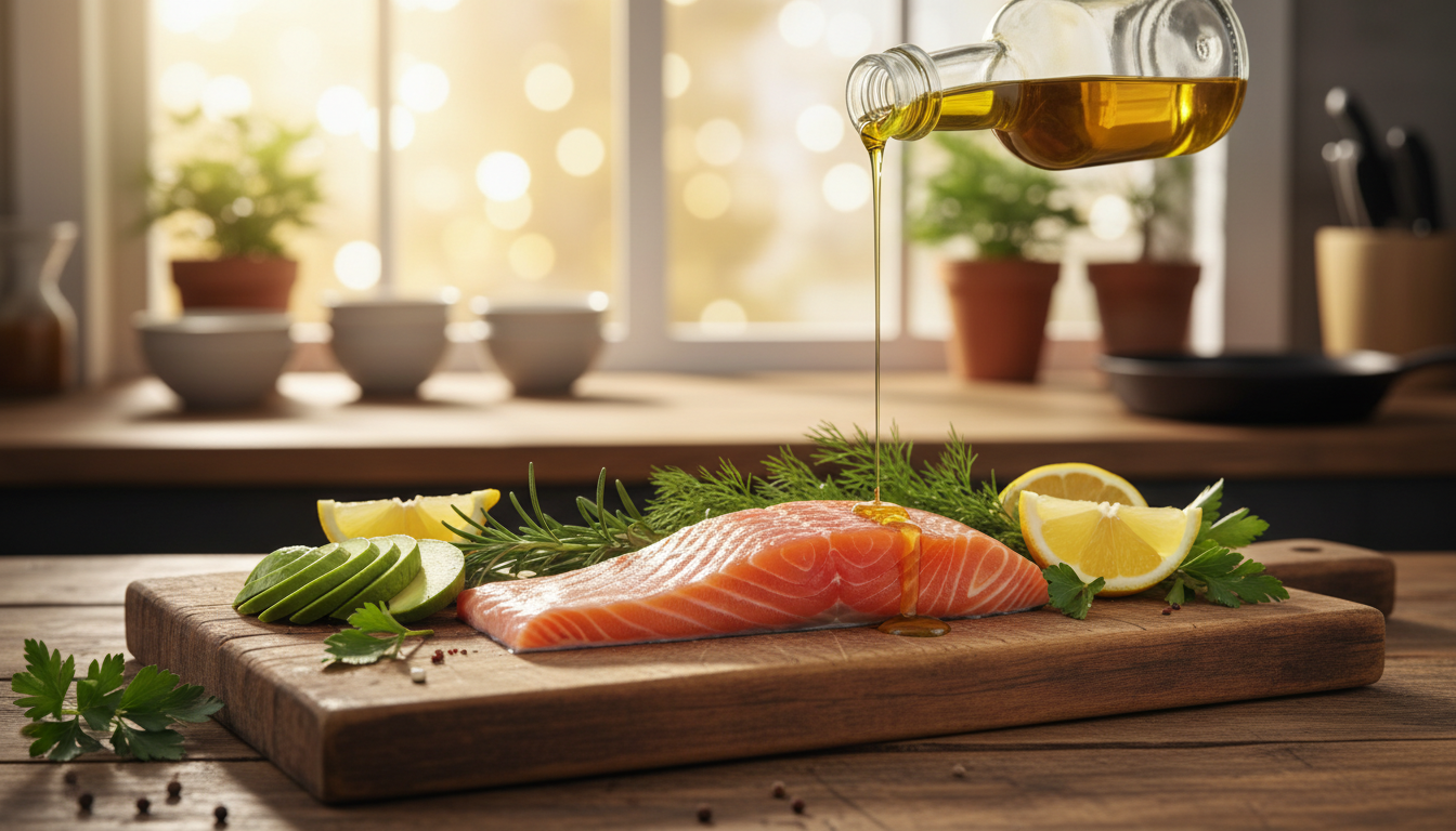 오메가3가 풍부한 연어와 아보카도